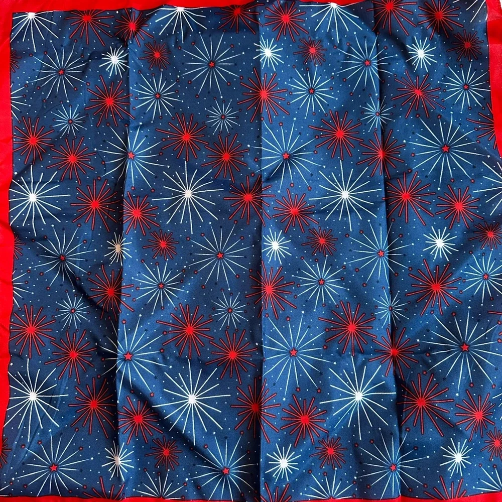 Patriotic Party Supplies Set with Fans, Necklaces, and Bandannas